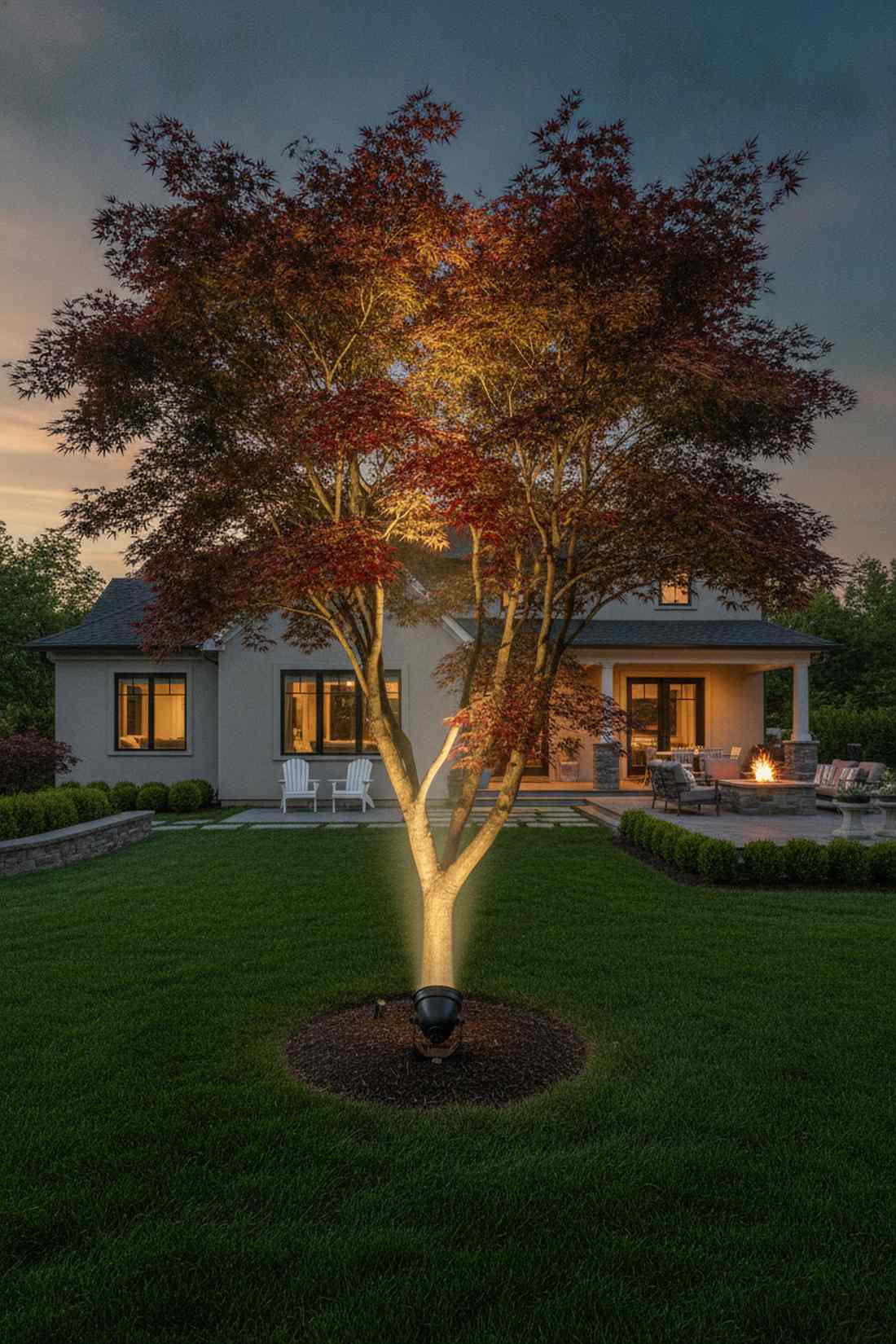 uplighting specimen trees