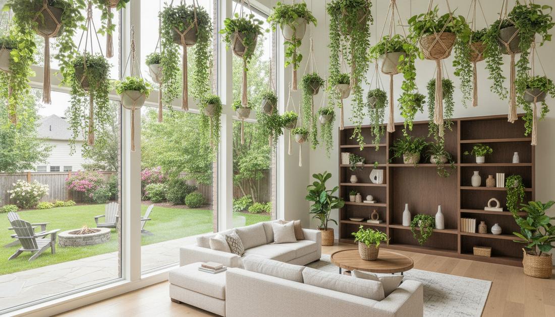 388 hanging plants artificial vertical