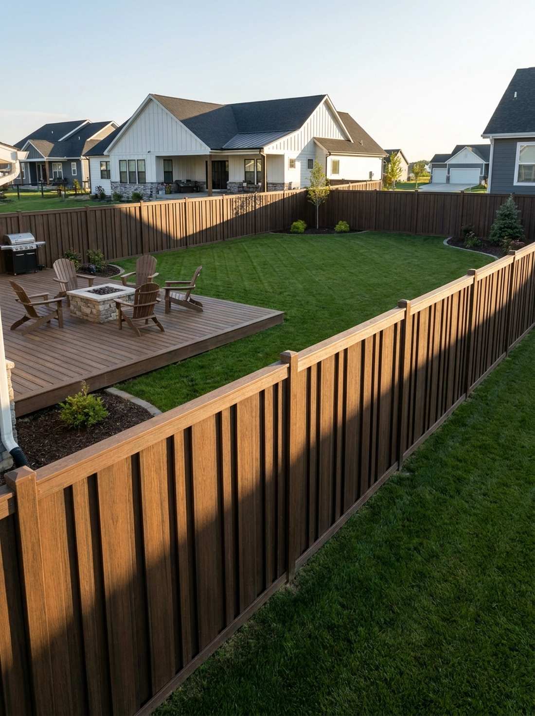 composite board on board fence