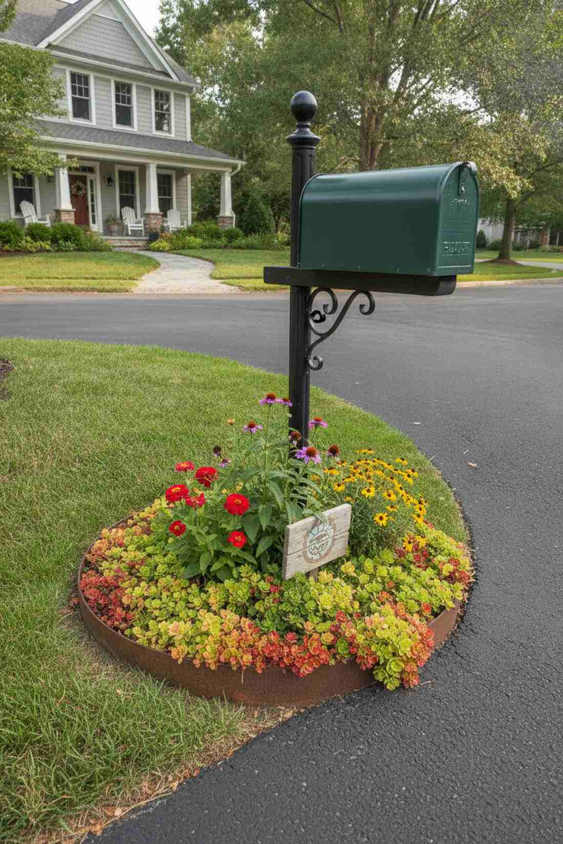 decorative mailbox planting