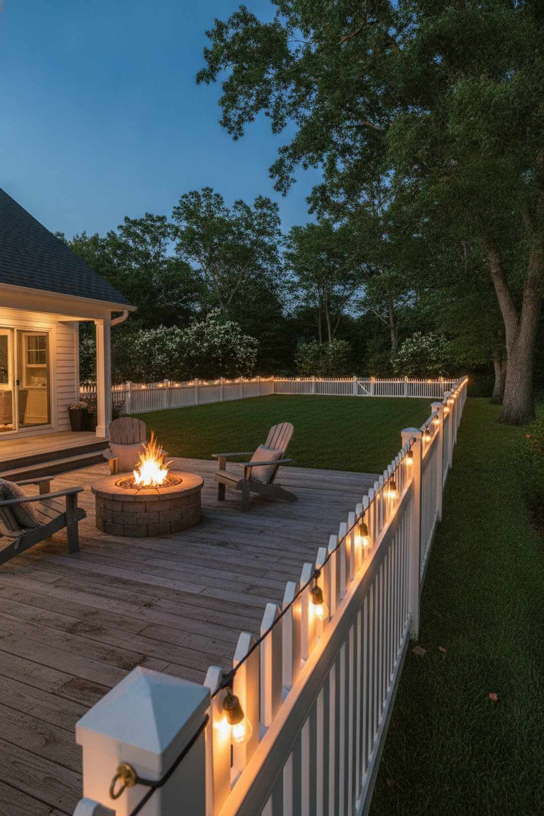 fence line border lighting