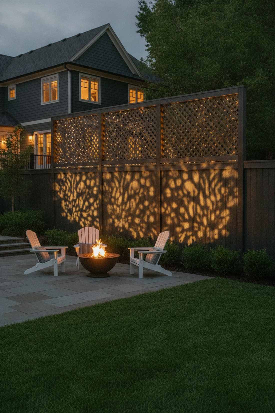 lattice screen backing