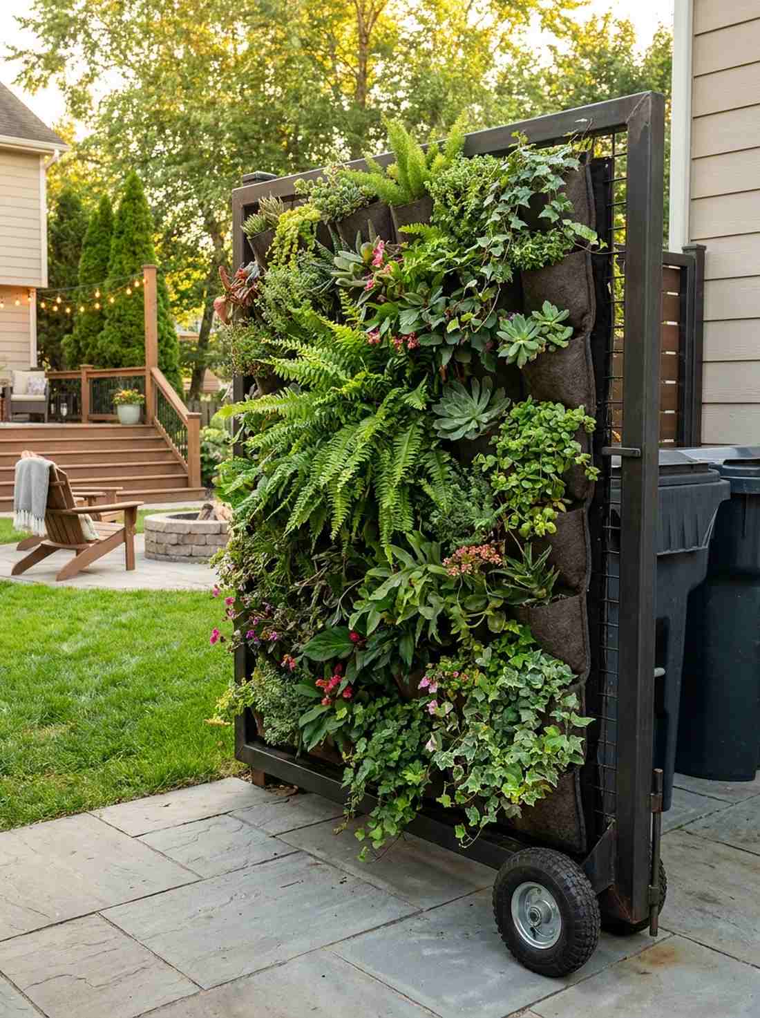 living green wall gate
