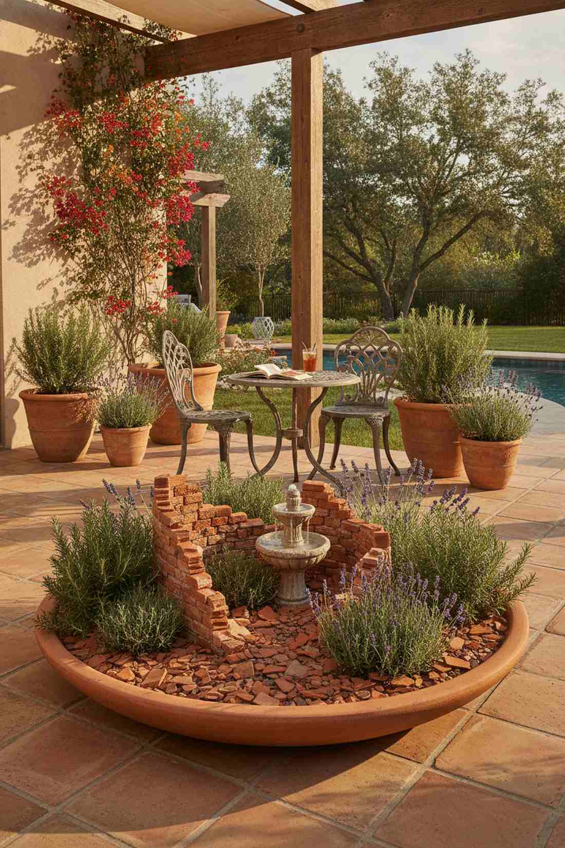 mediterranean courtyard