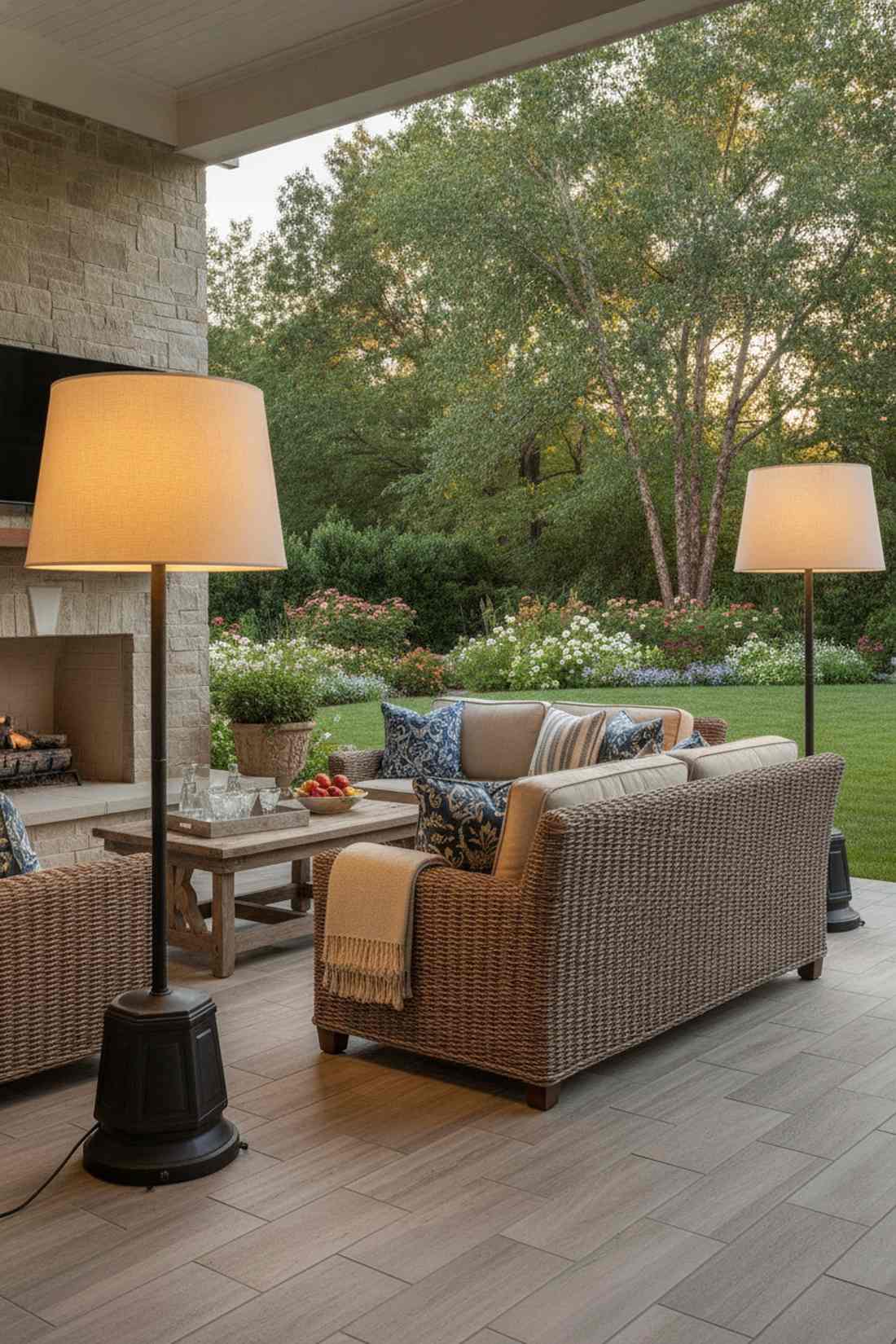 outdoor floor lamps