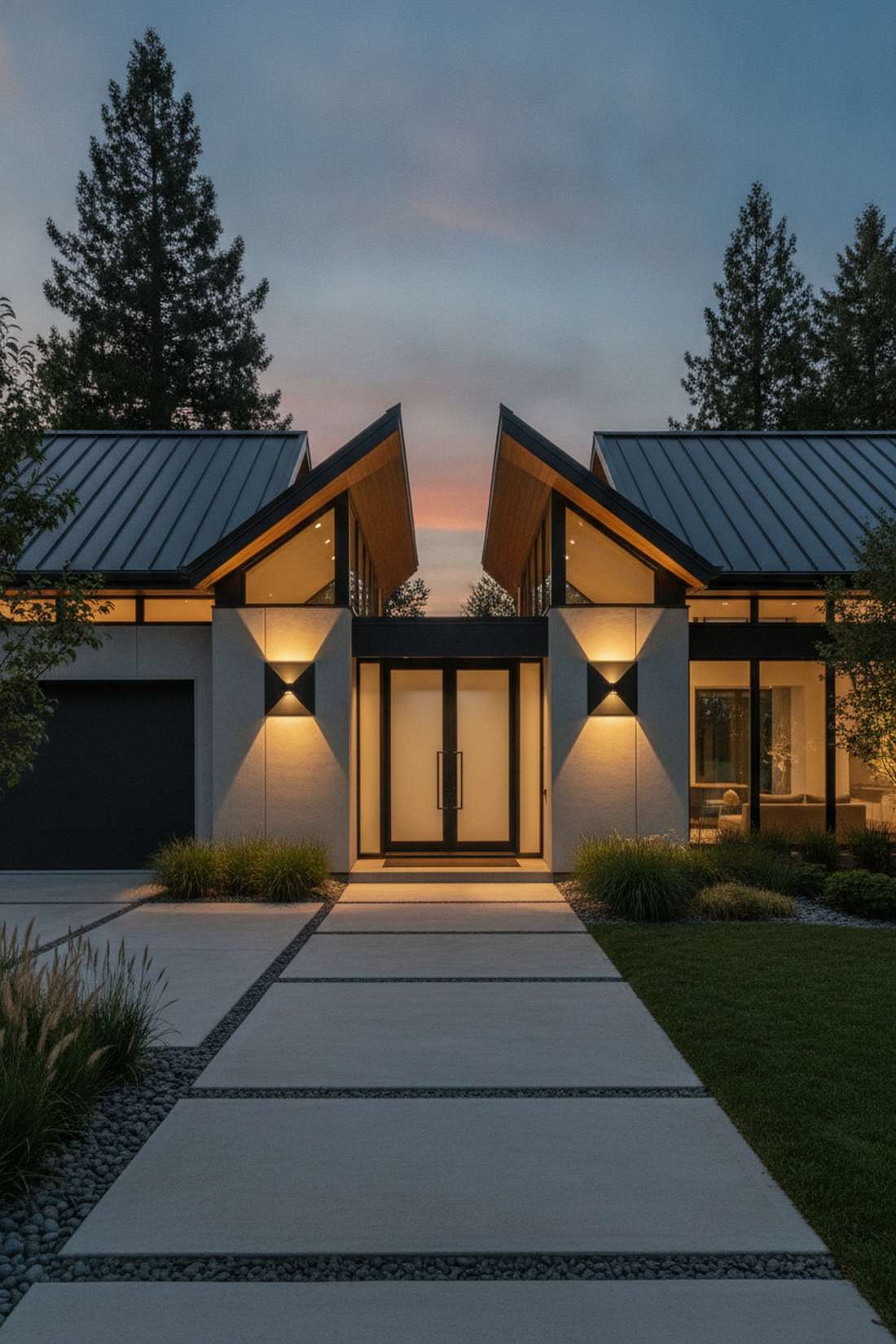 pyramid shaped fixtures