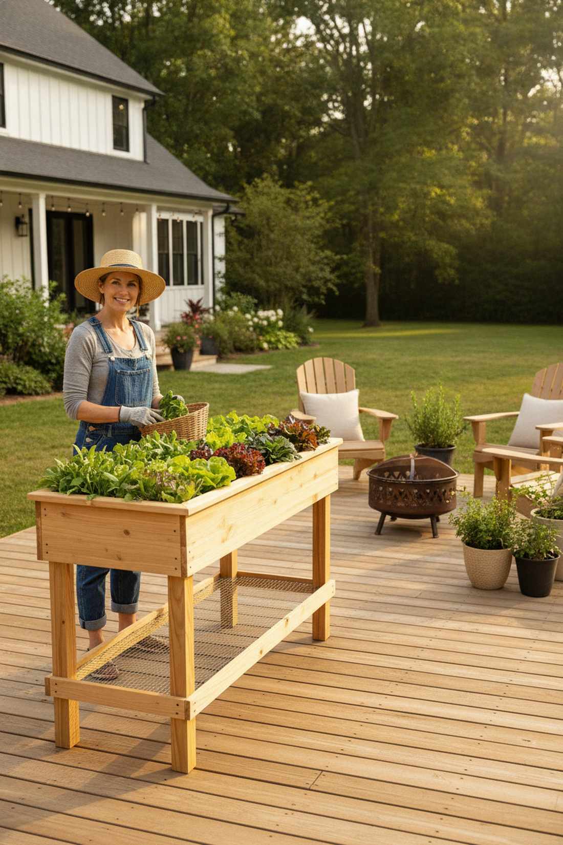 salad table planters