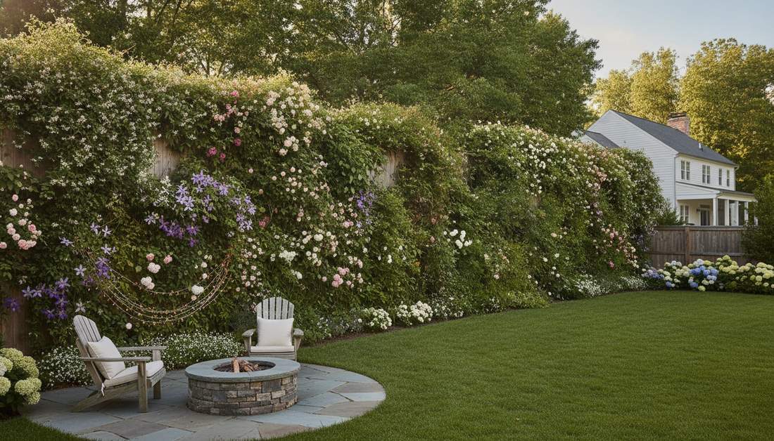 397 climbing plants fence vertical