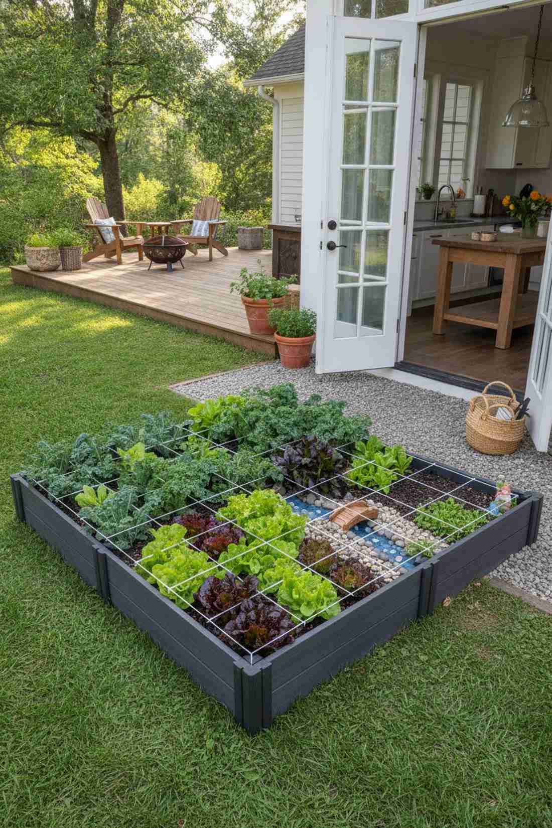 4x4 square foot salad bed