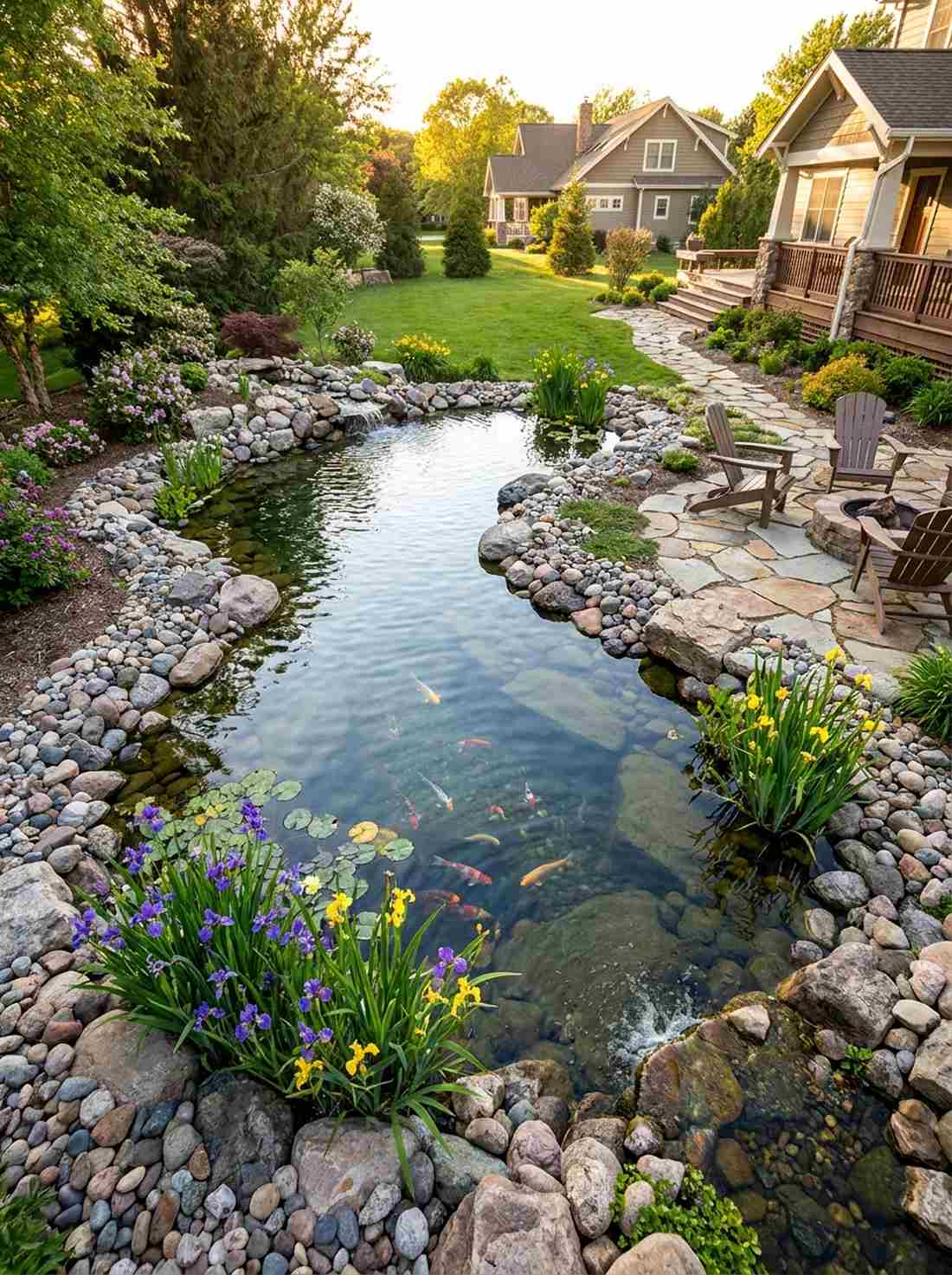 asymmetrical free form pond