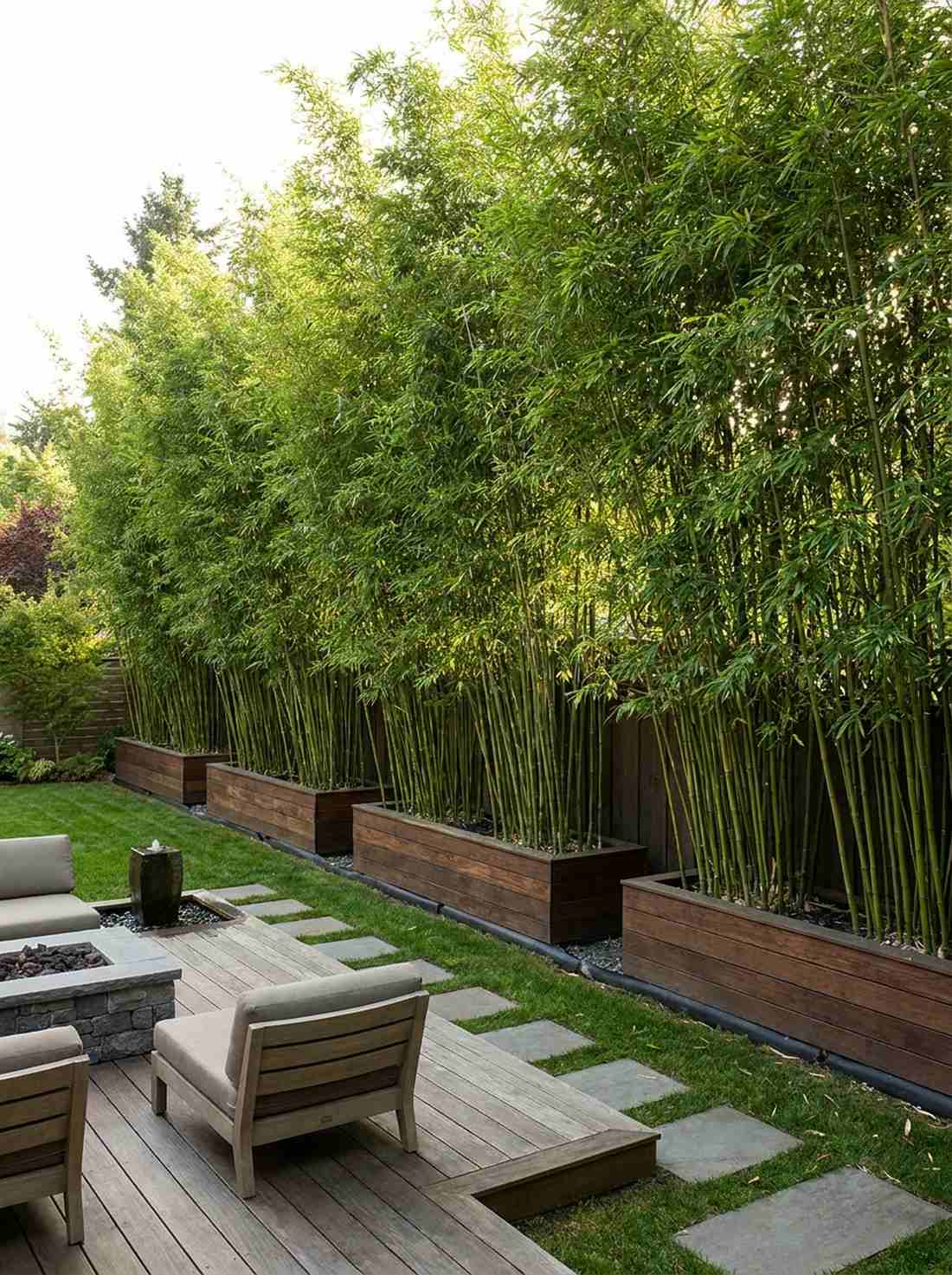 bamboo screening walls