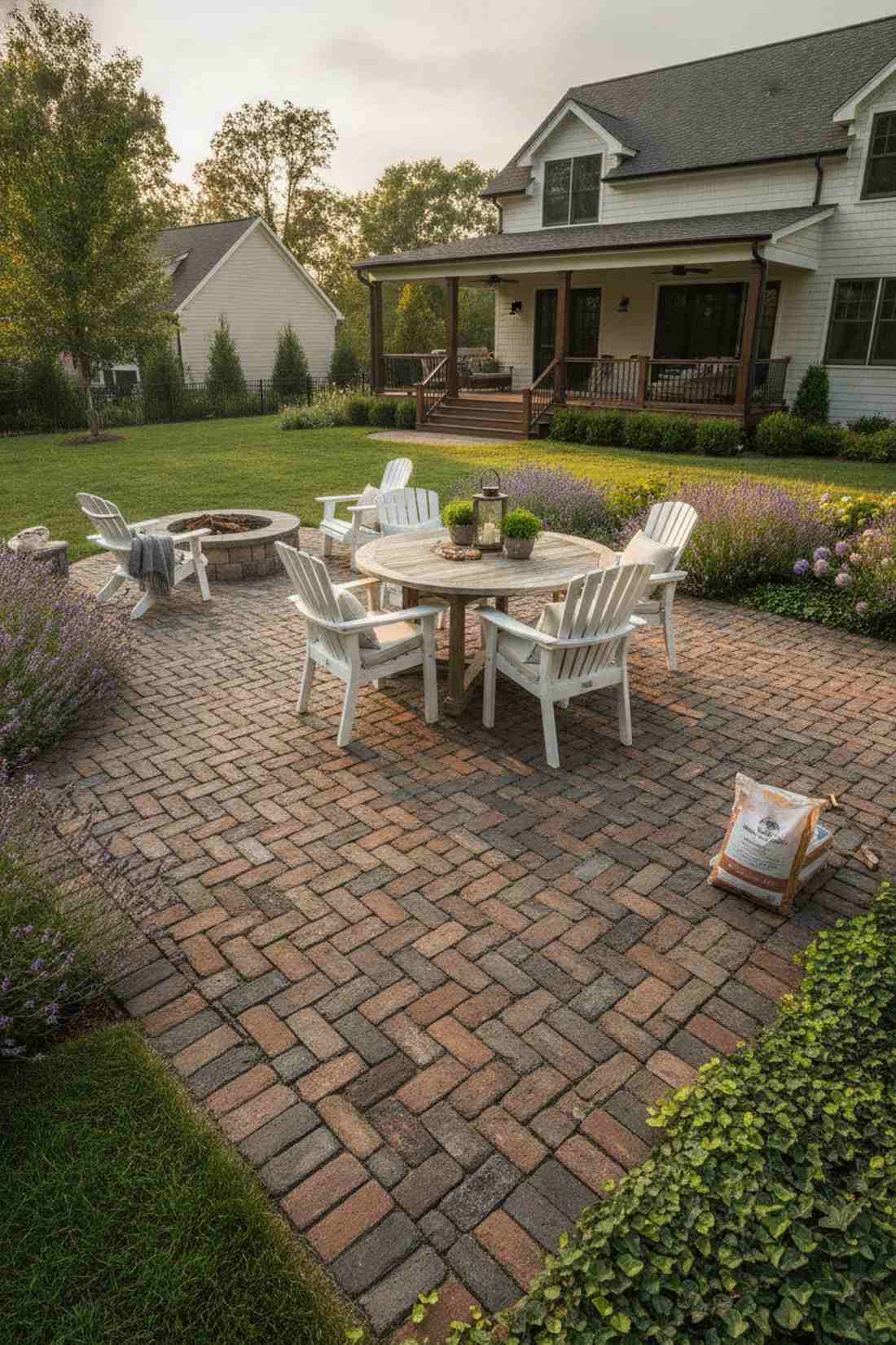 basketweave reclaimed brick