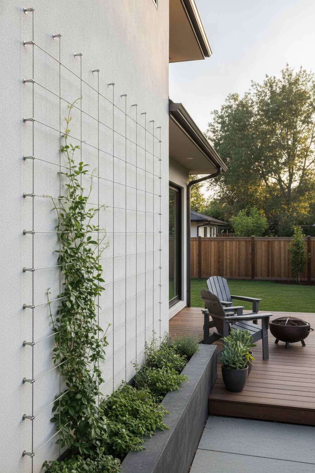 cable wire trellis grids