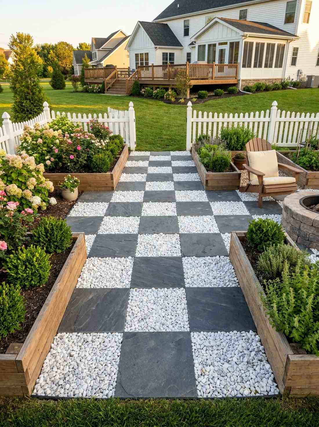 checkerboard grid