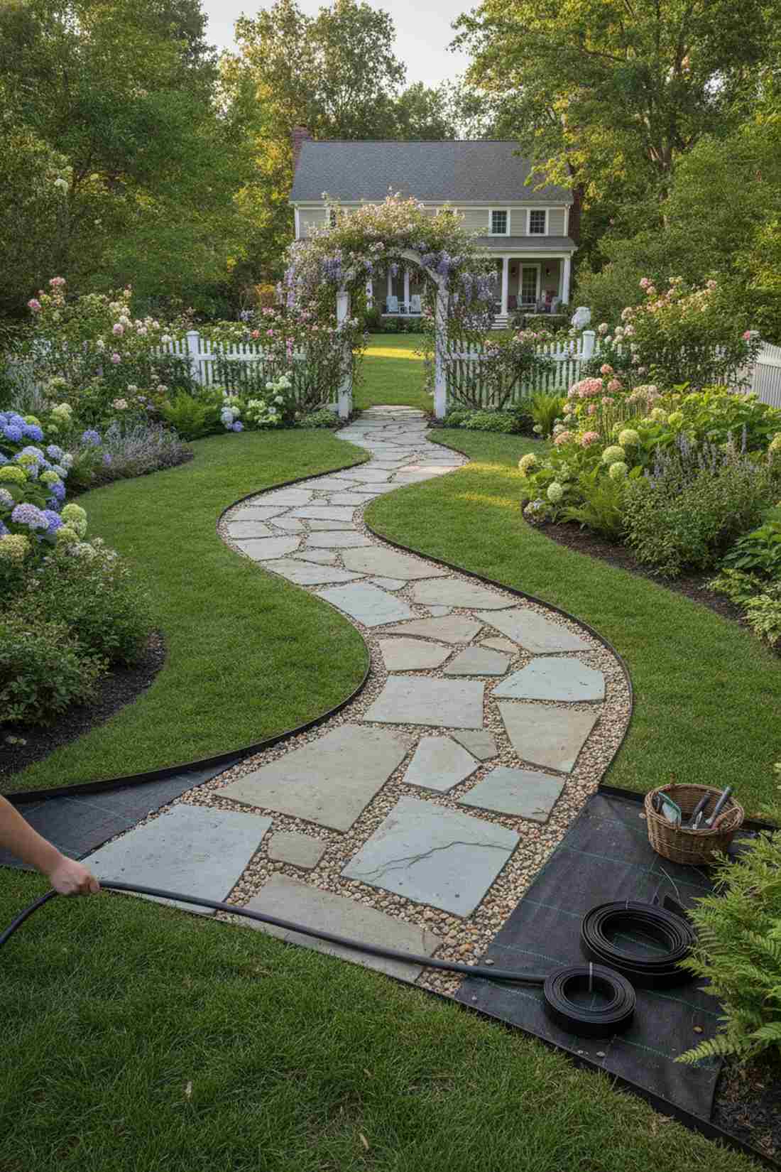 curved pathway design