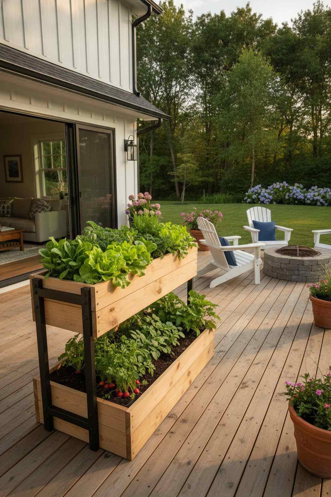 double tier standing garden