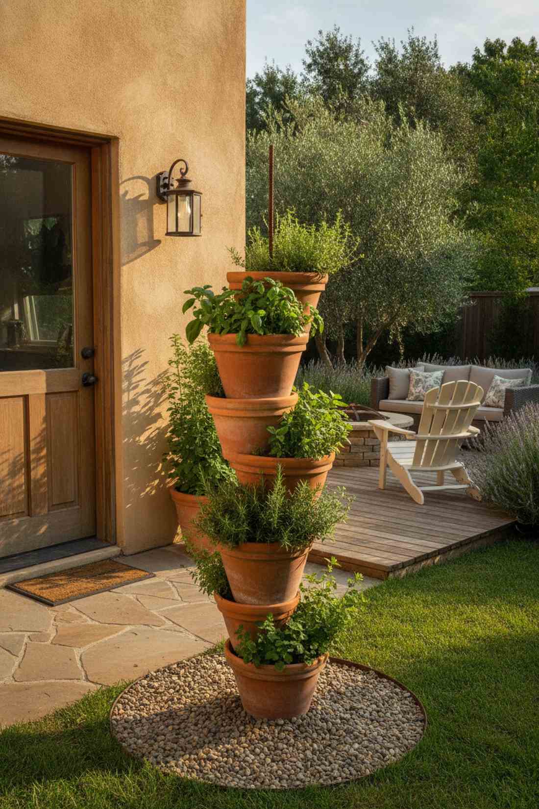 fence post vertical garden tower