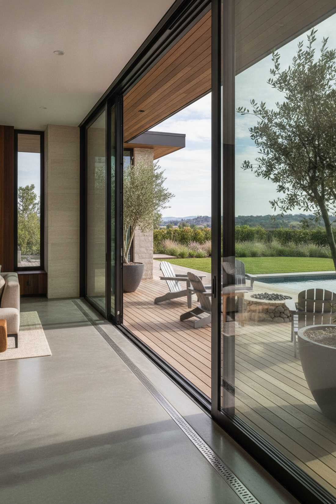 flush threshold sliding doors