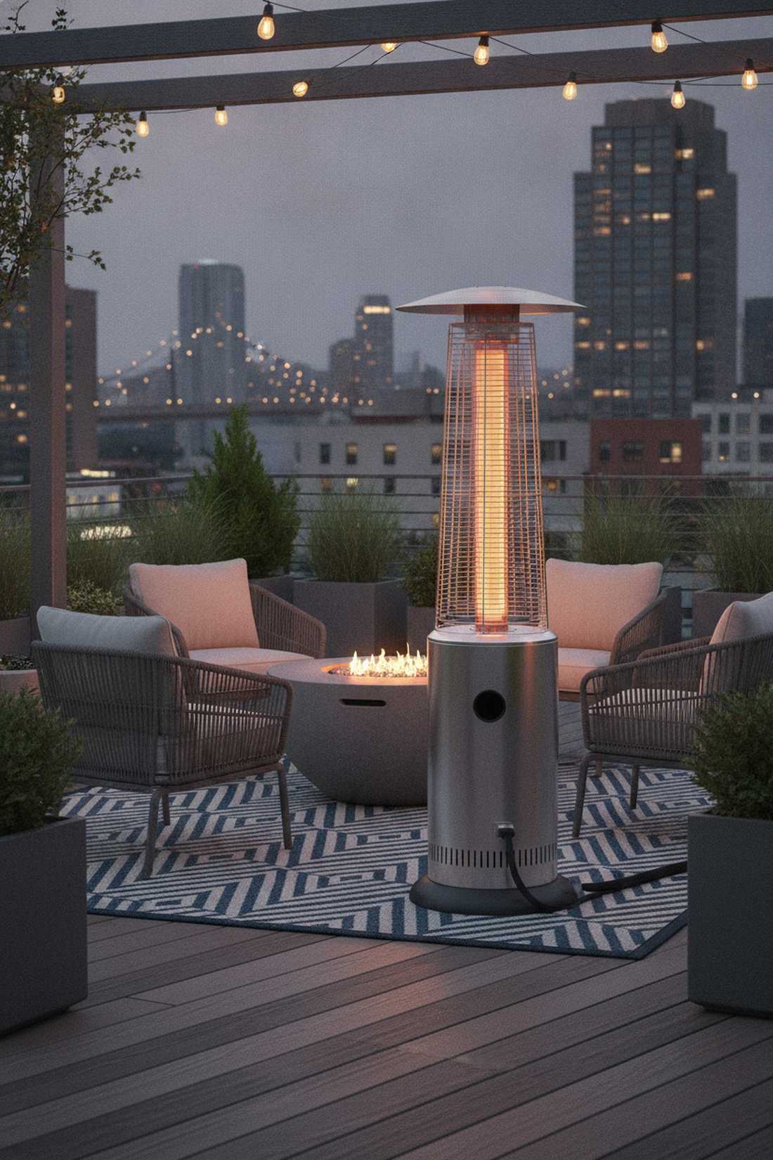 freestanding electric tower heater