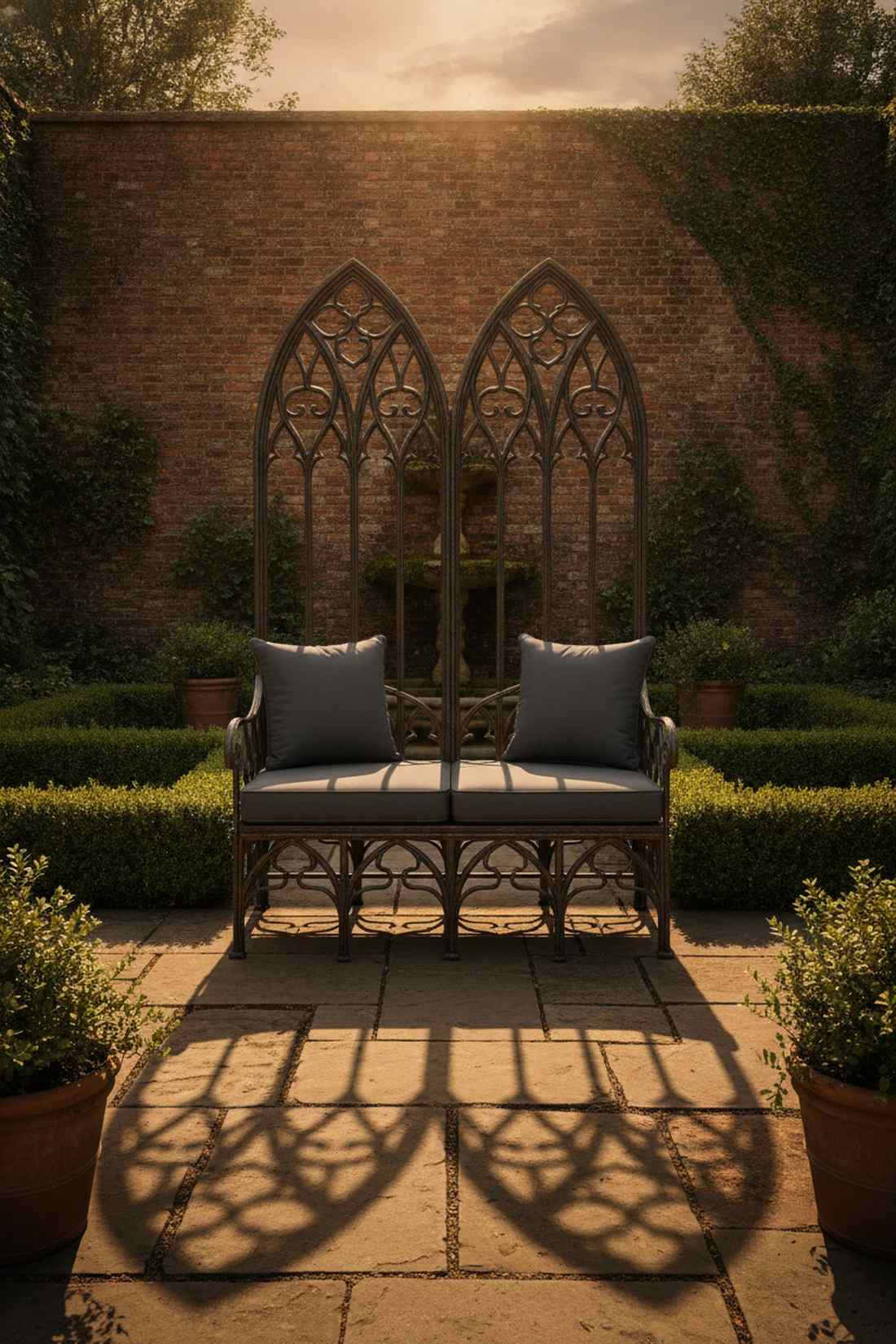 gothic arch double seat
