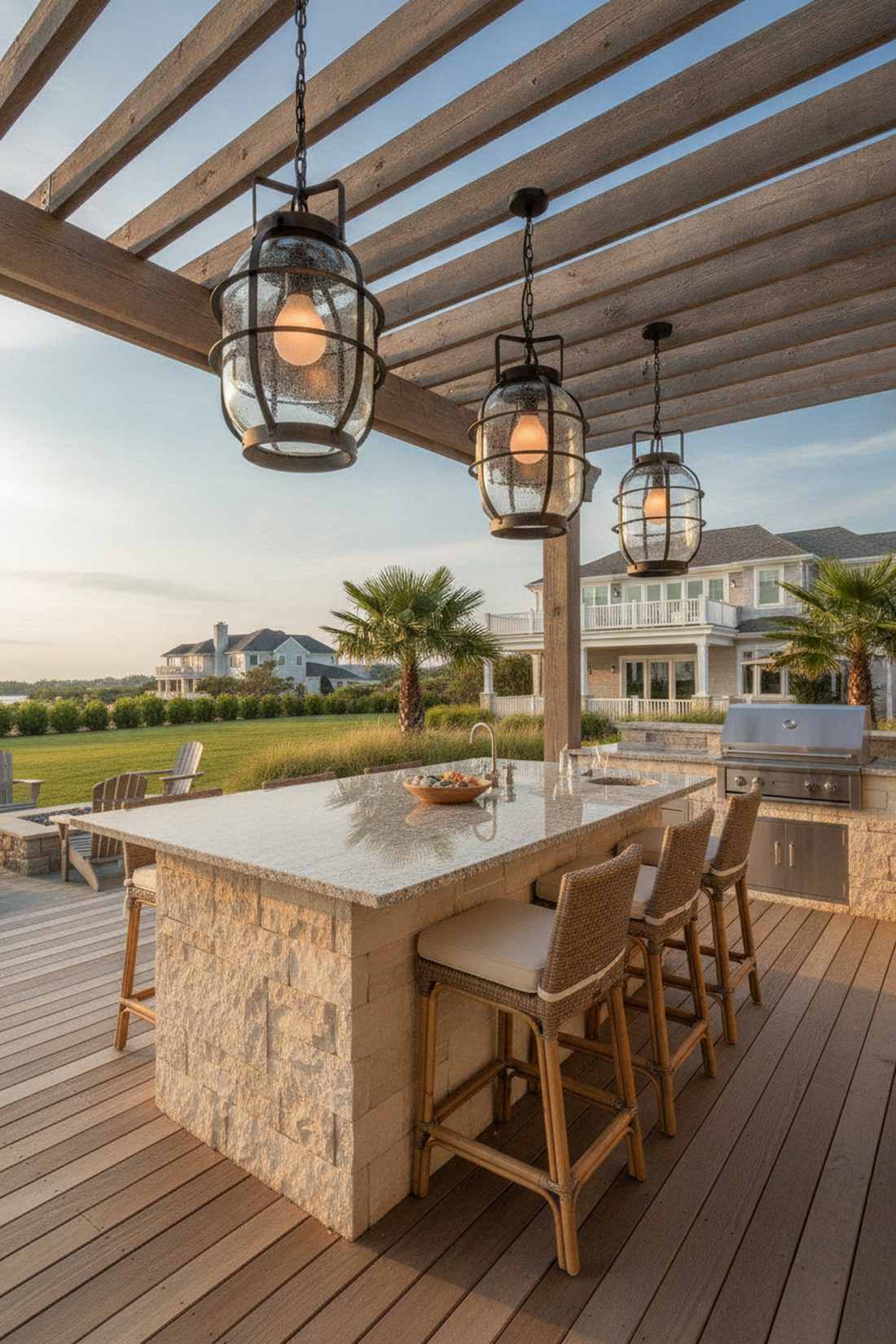 hurricane lantern pendants