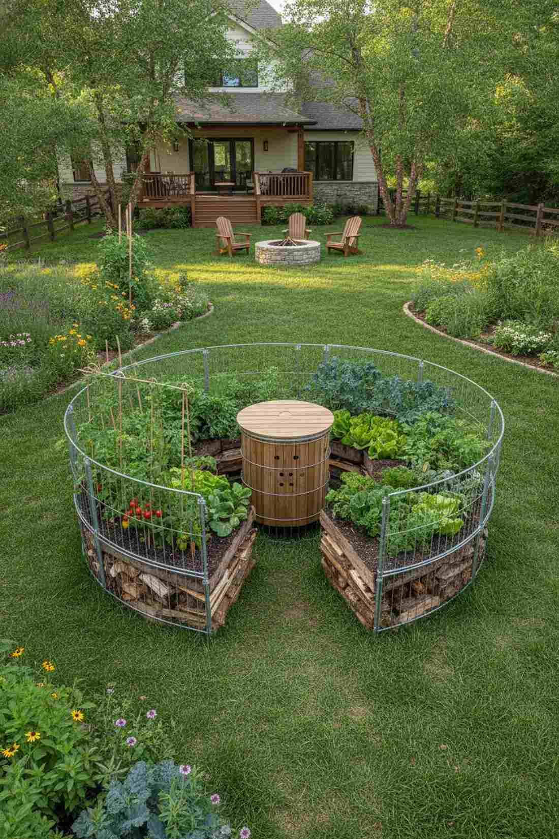 keyhole garden bed