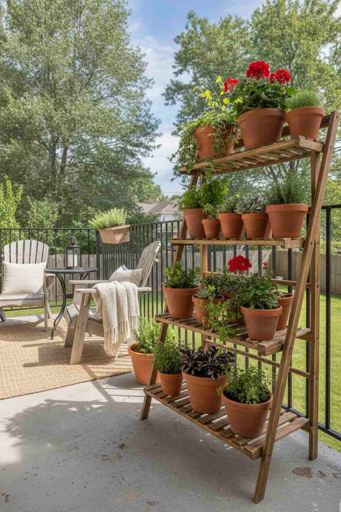 ladder shelf gardens