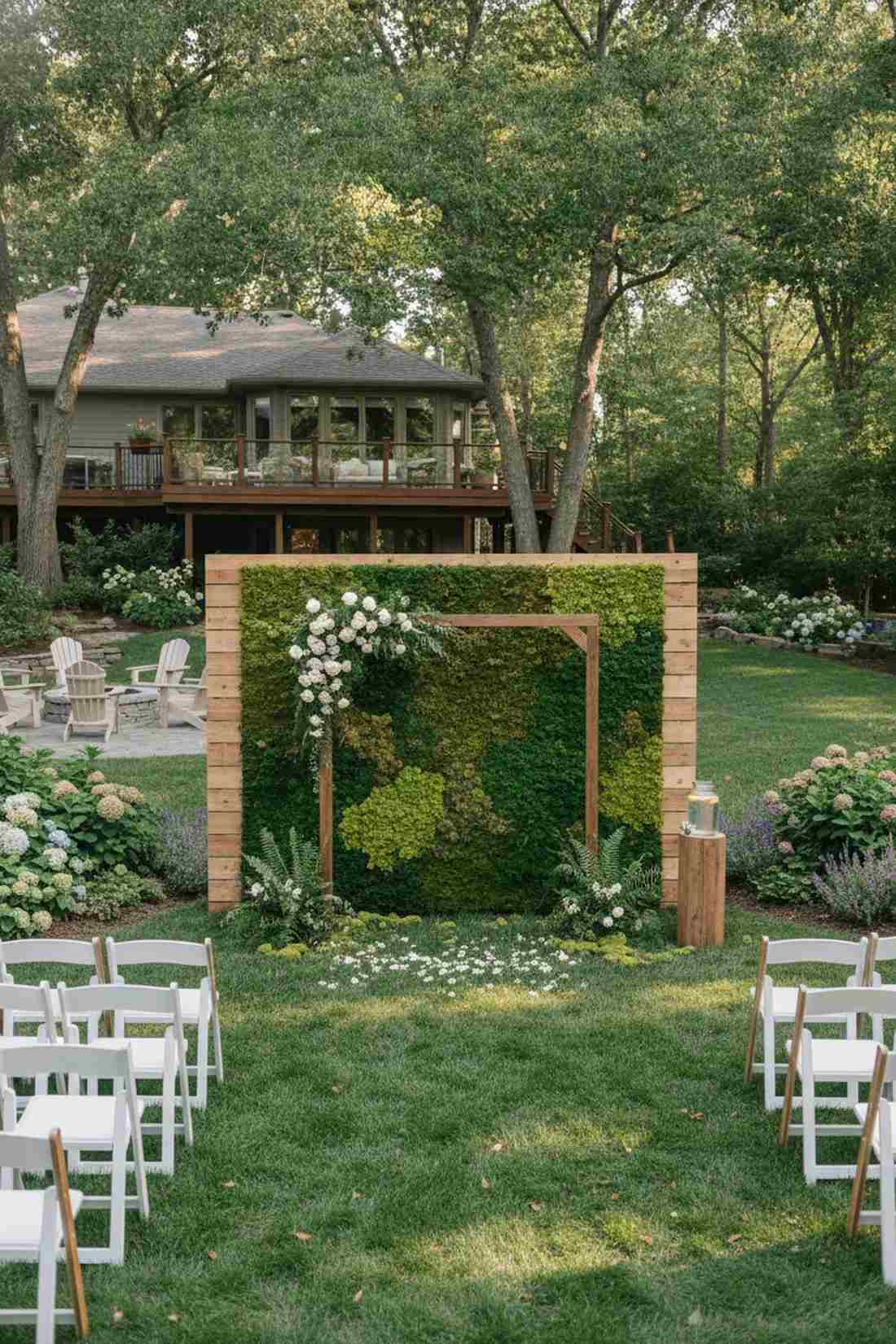 living wall backdrop