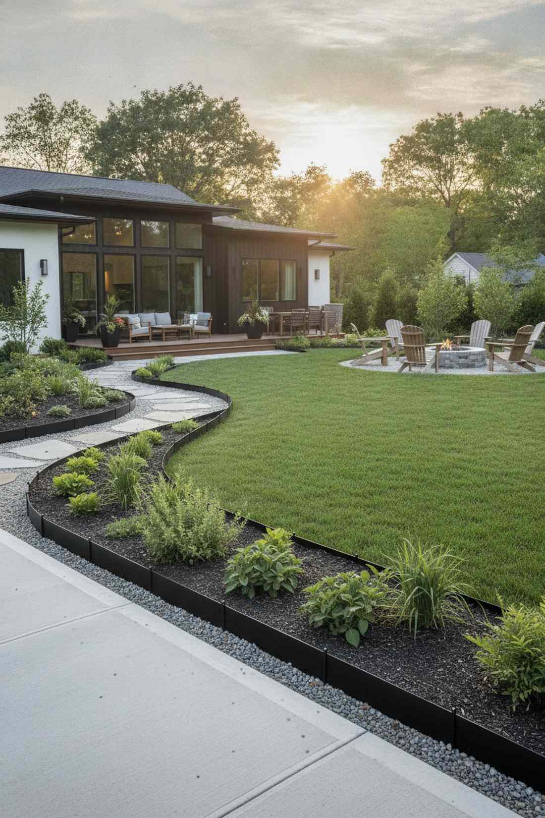 low profile garden border