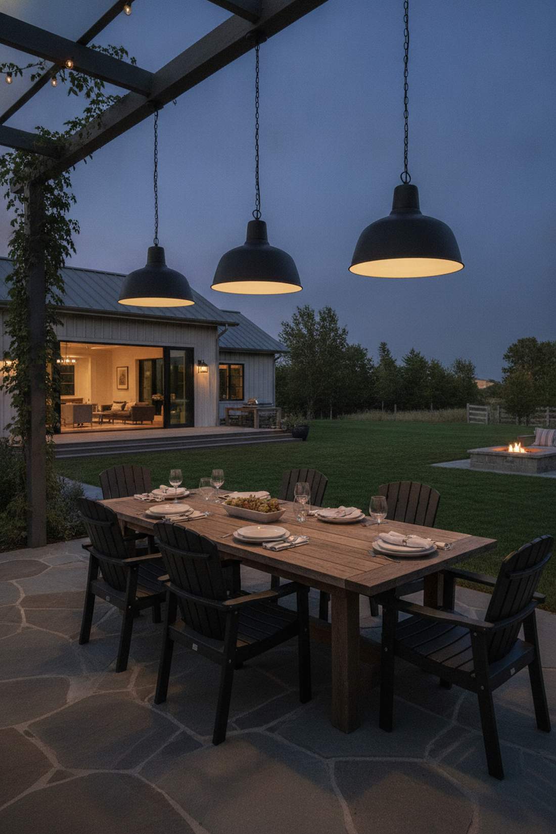 matte black warehouse pendants