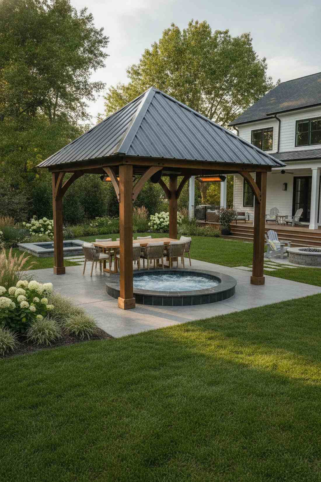 pyramid roof garden gazebo