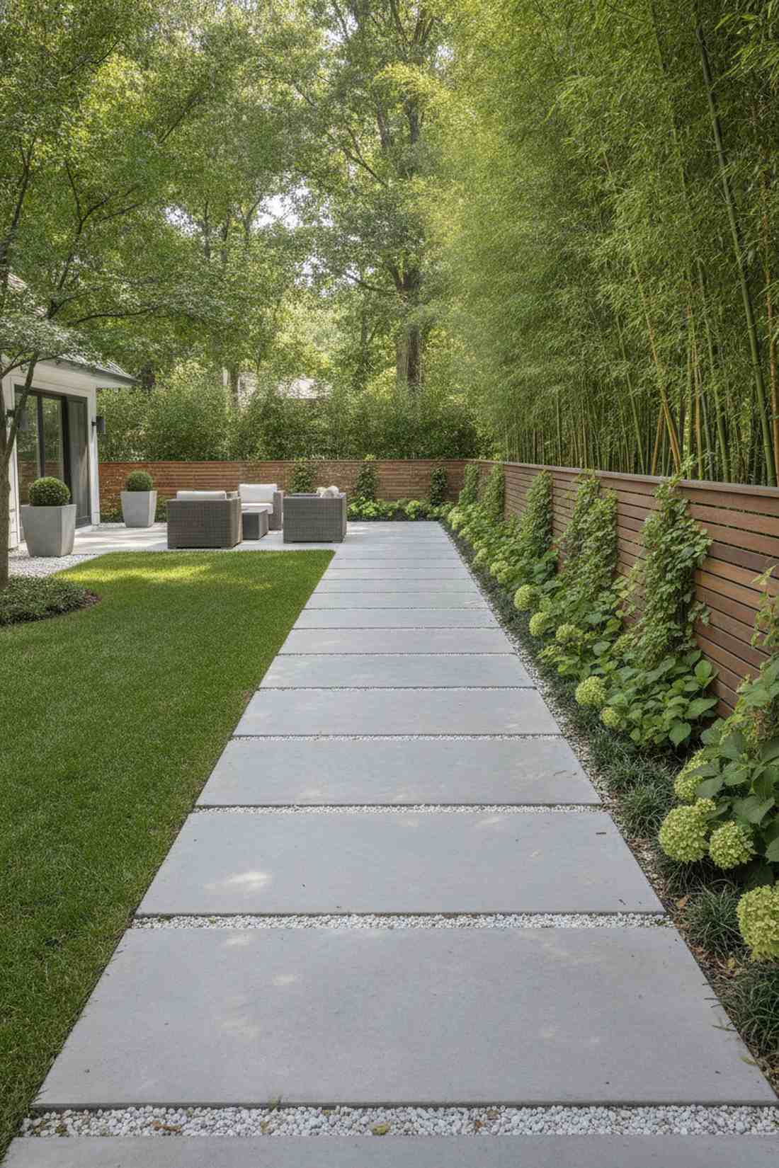 rectangular pathway slabs