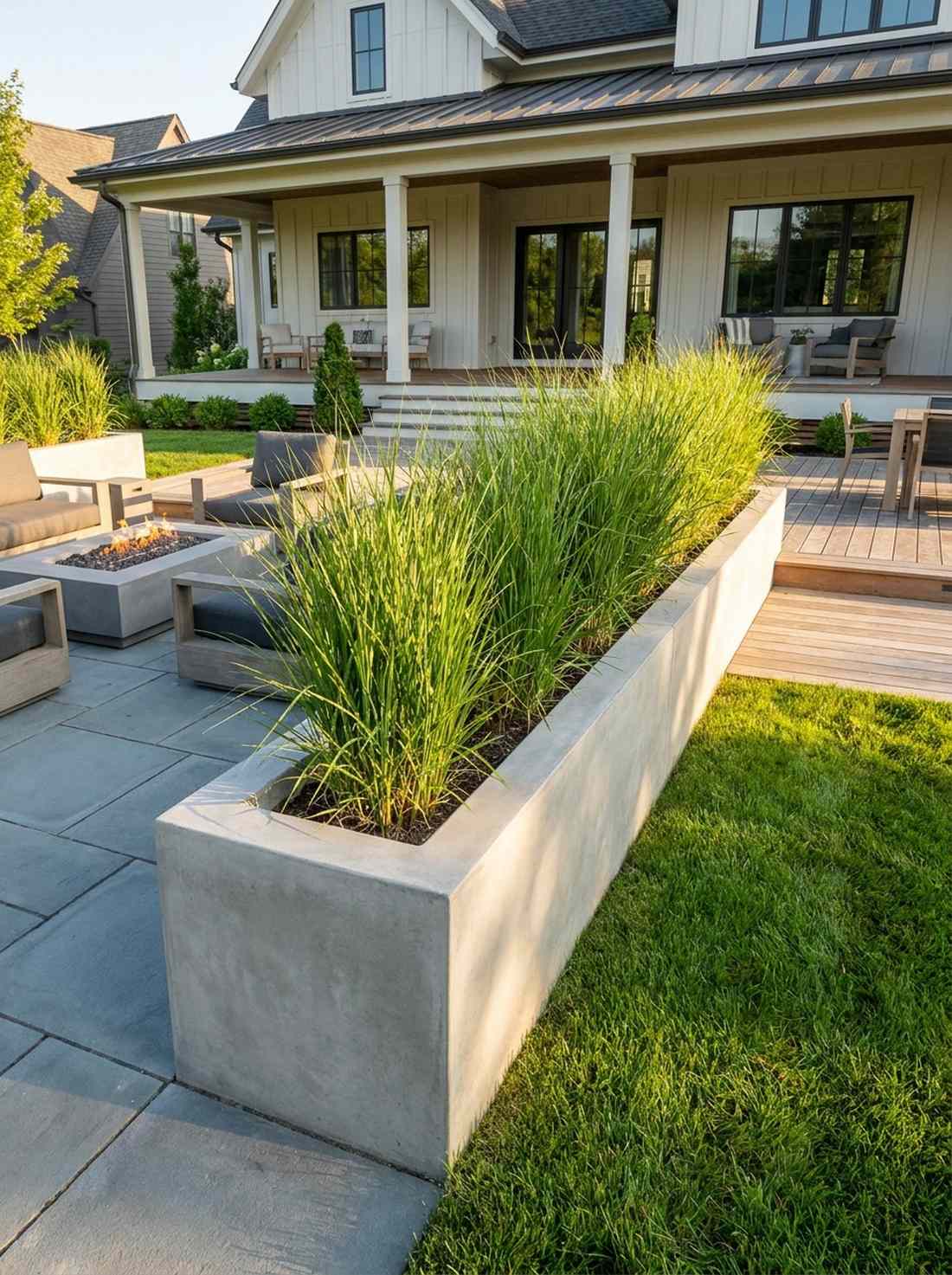 rectangular trough planters
