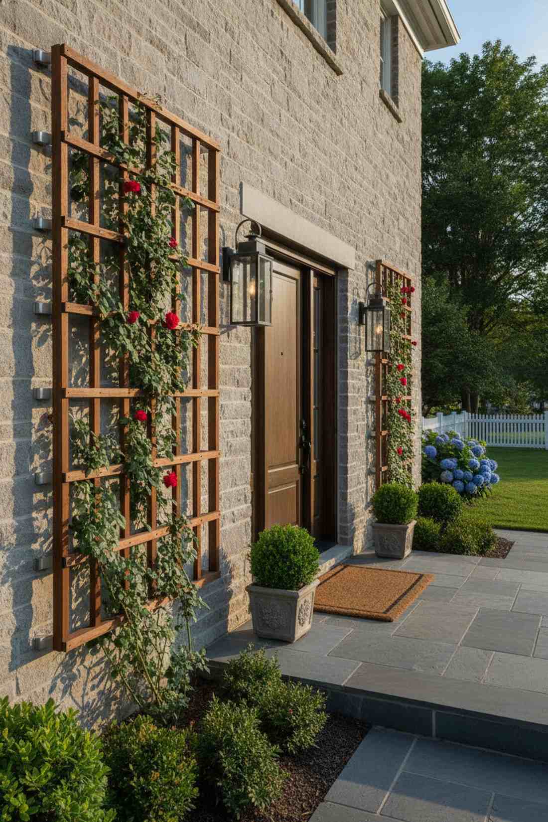rectangular wall mounted trellis