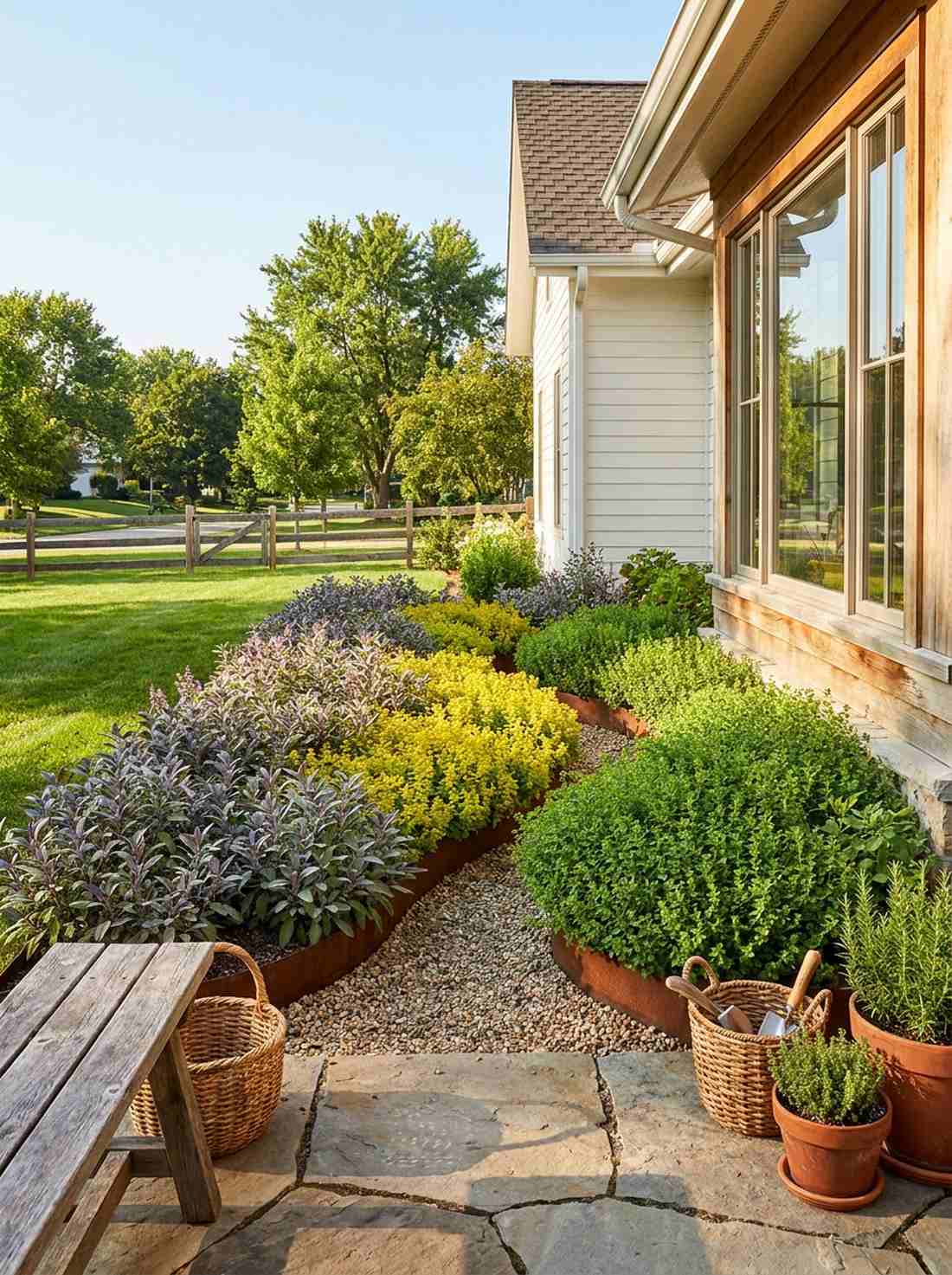 sage oregano marjoram kitchen garden