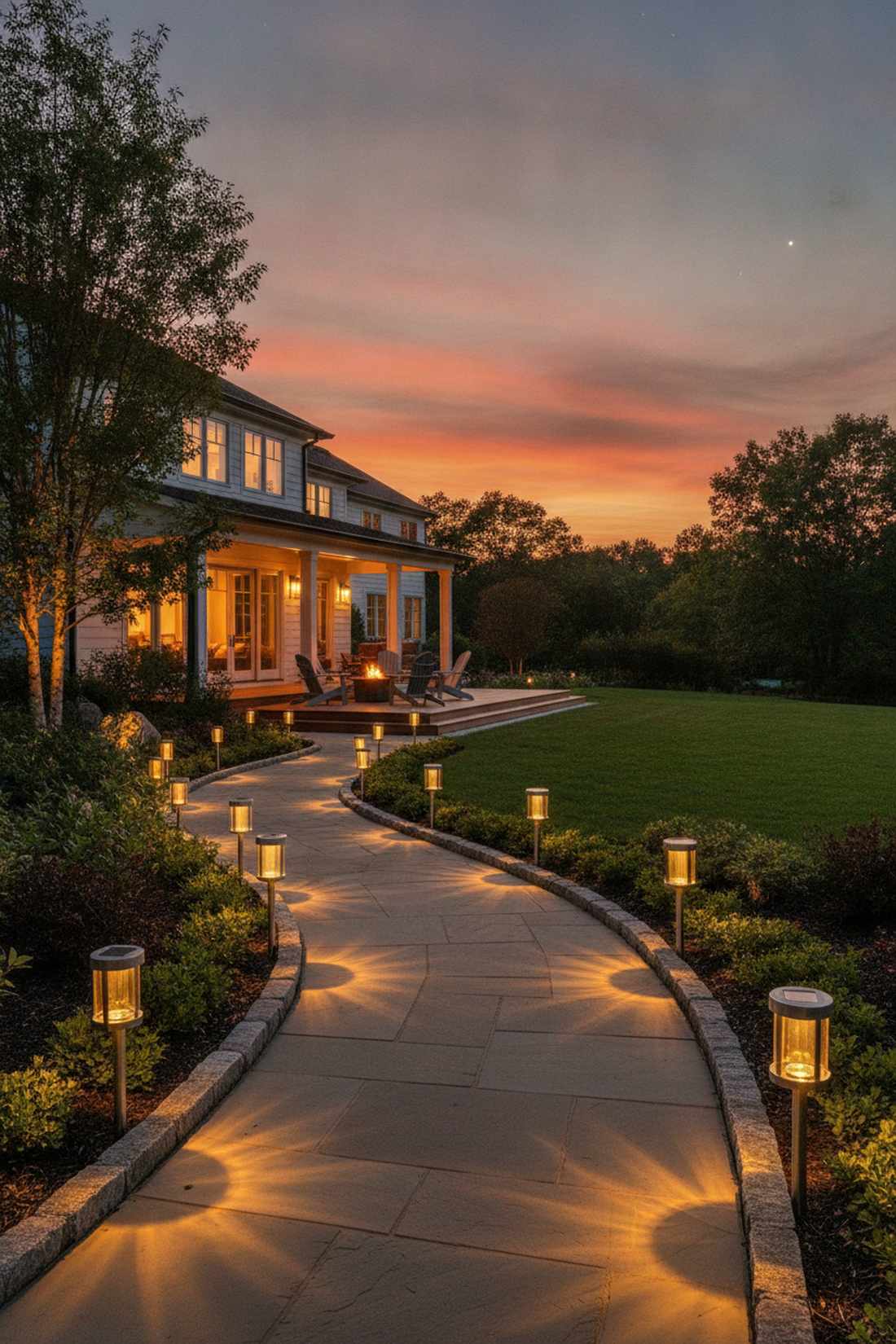 solar pathway lights for garden navigation