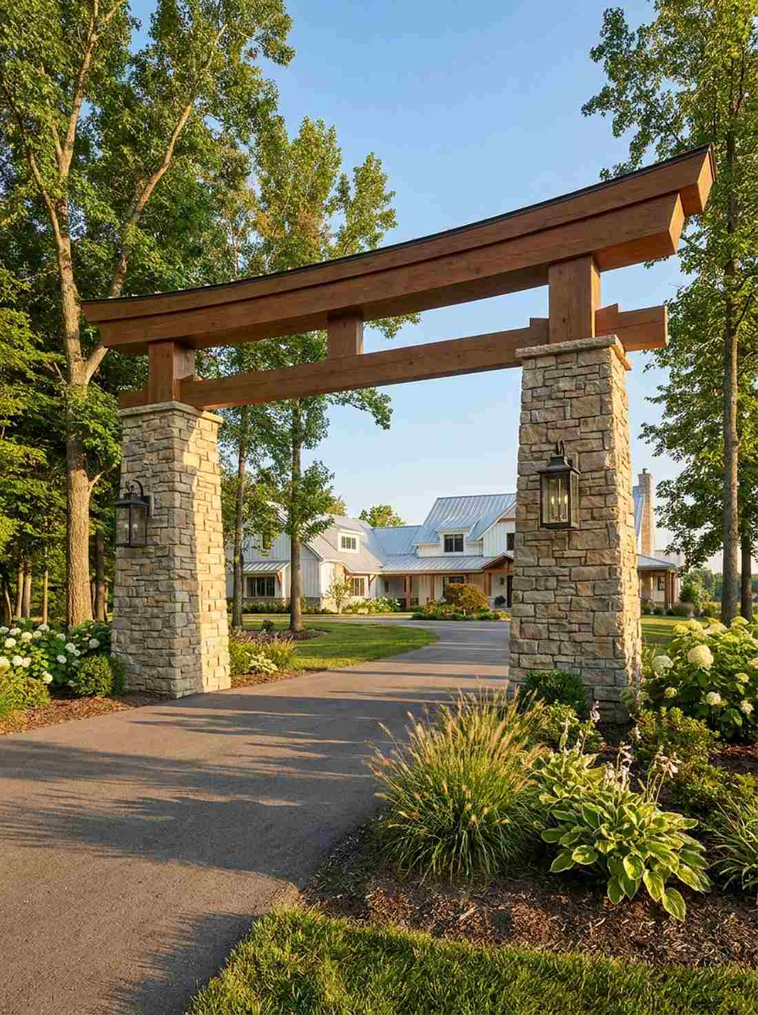 stone pillar torii