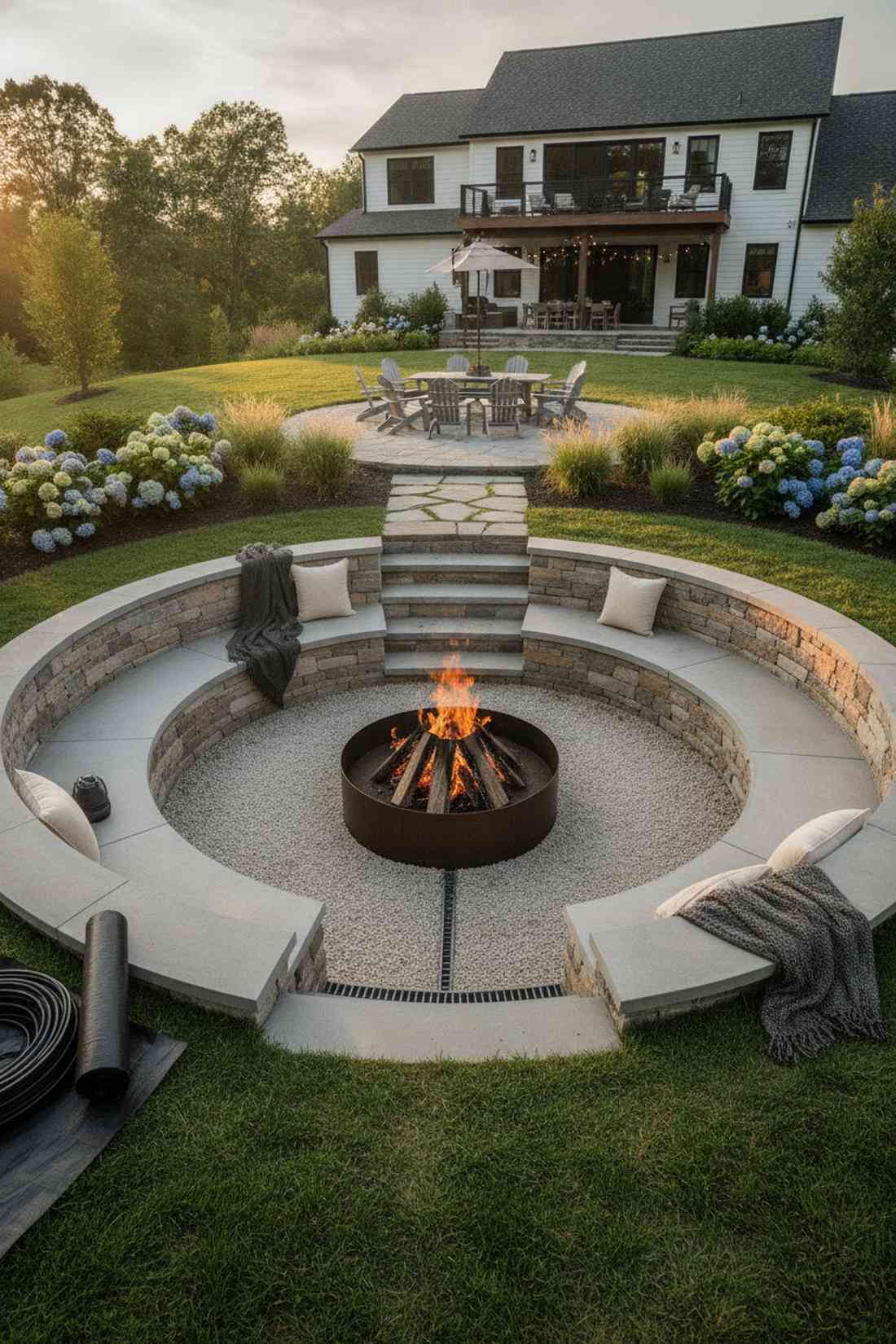sunken circular lounge