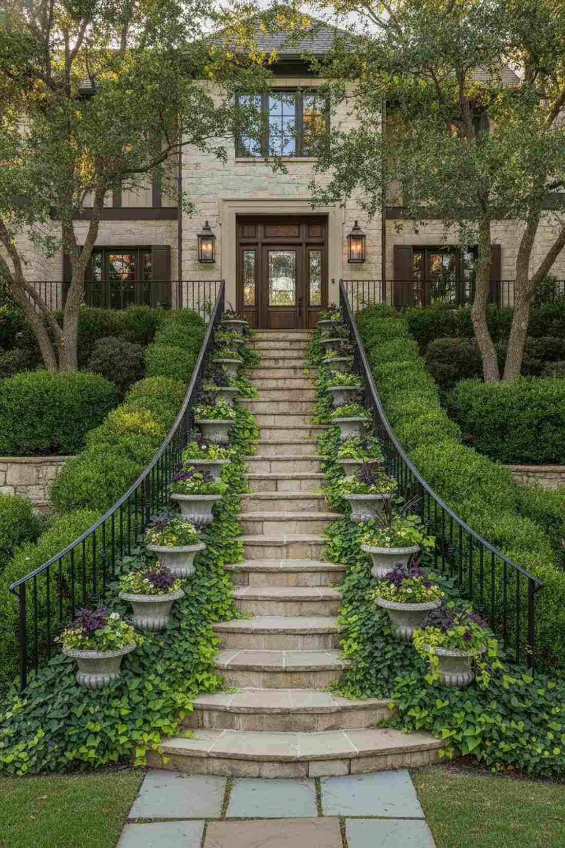 tiered entrance layering