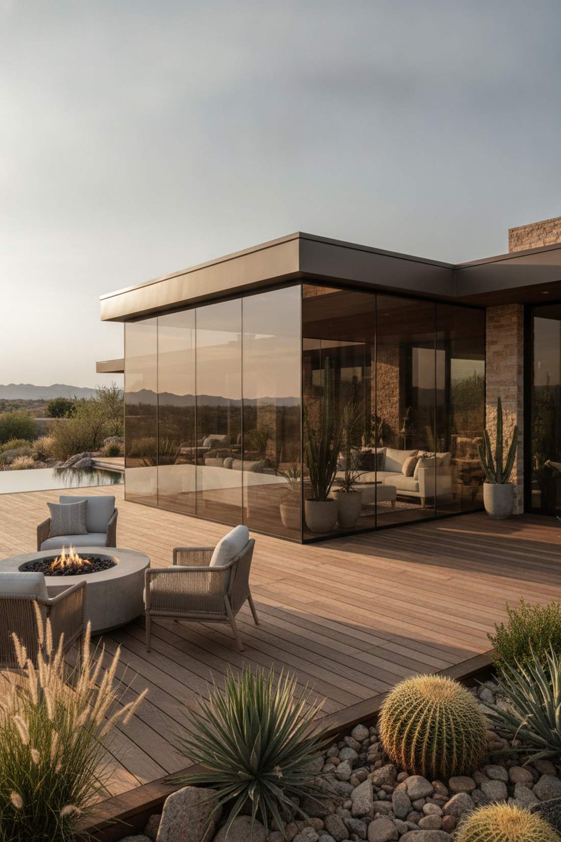 tinted glass solar control enclosure