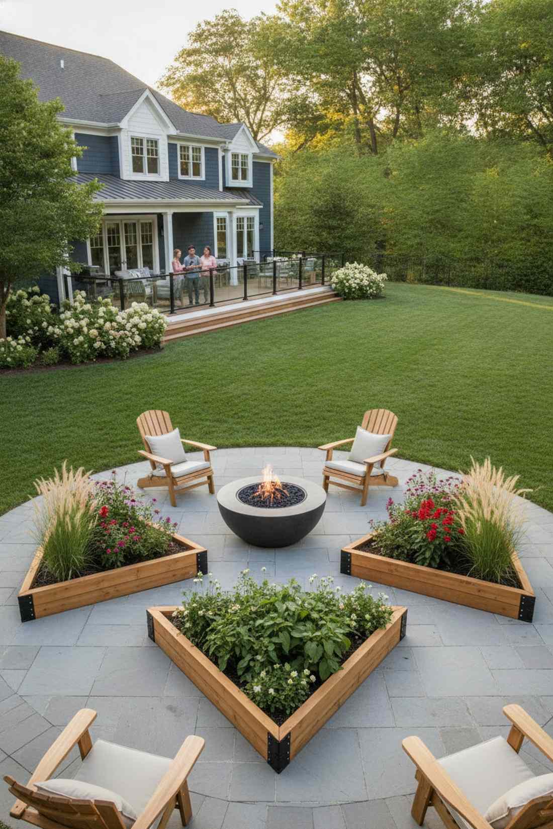 trio mirrored planting