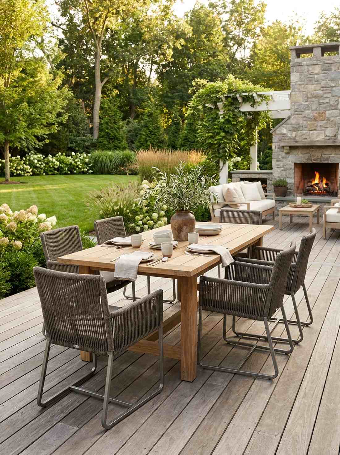 woven rope dining chairs