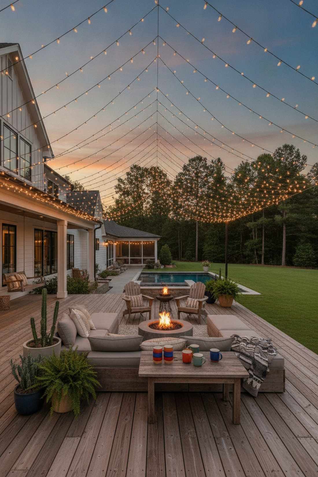 zigzag canopy drape