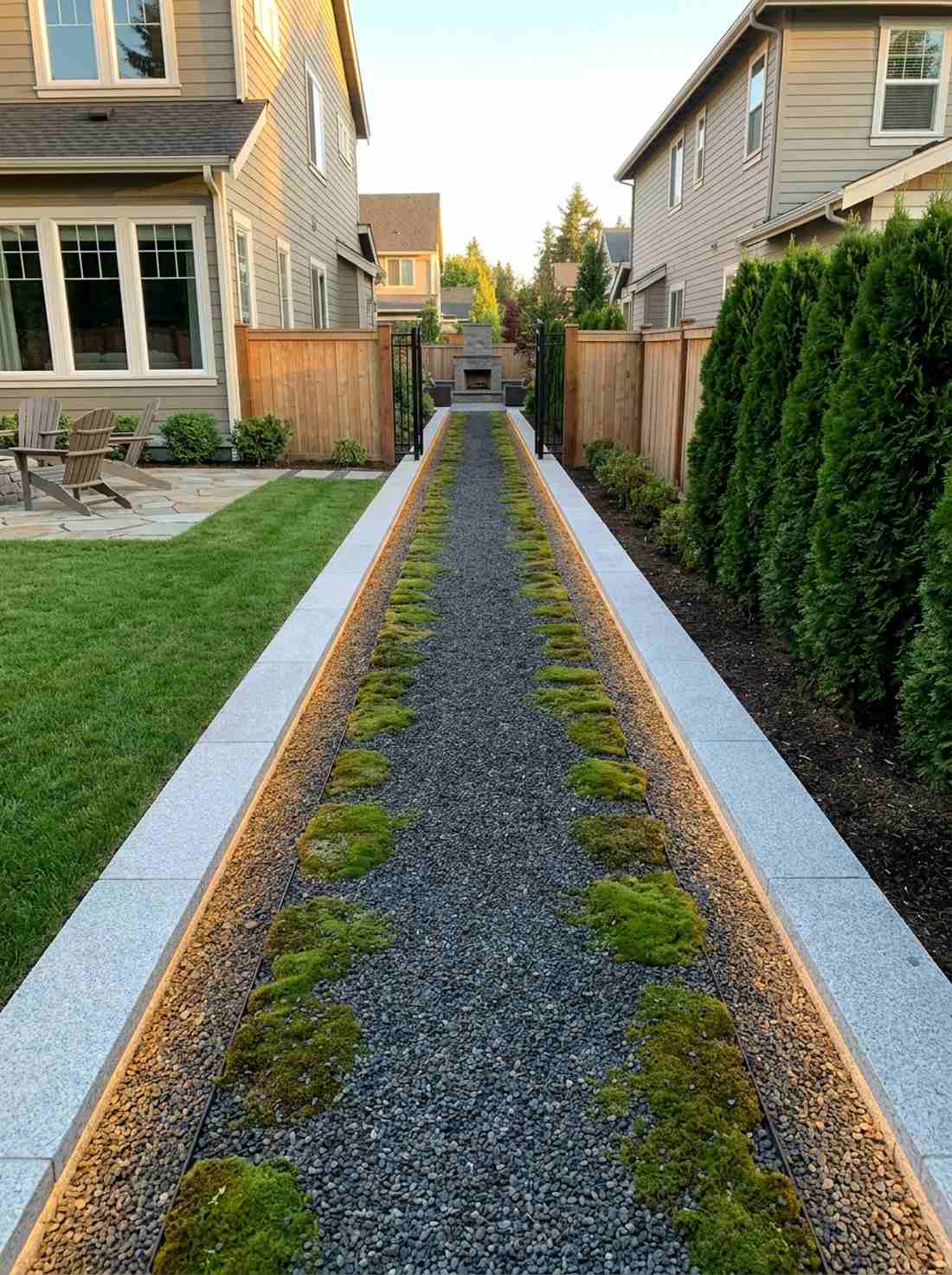 courtyard connector stone corridor