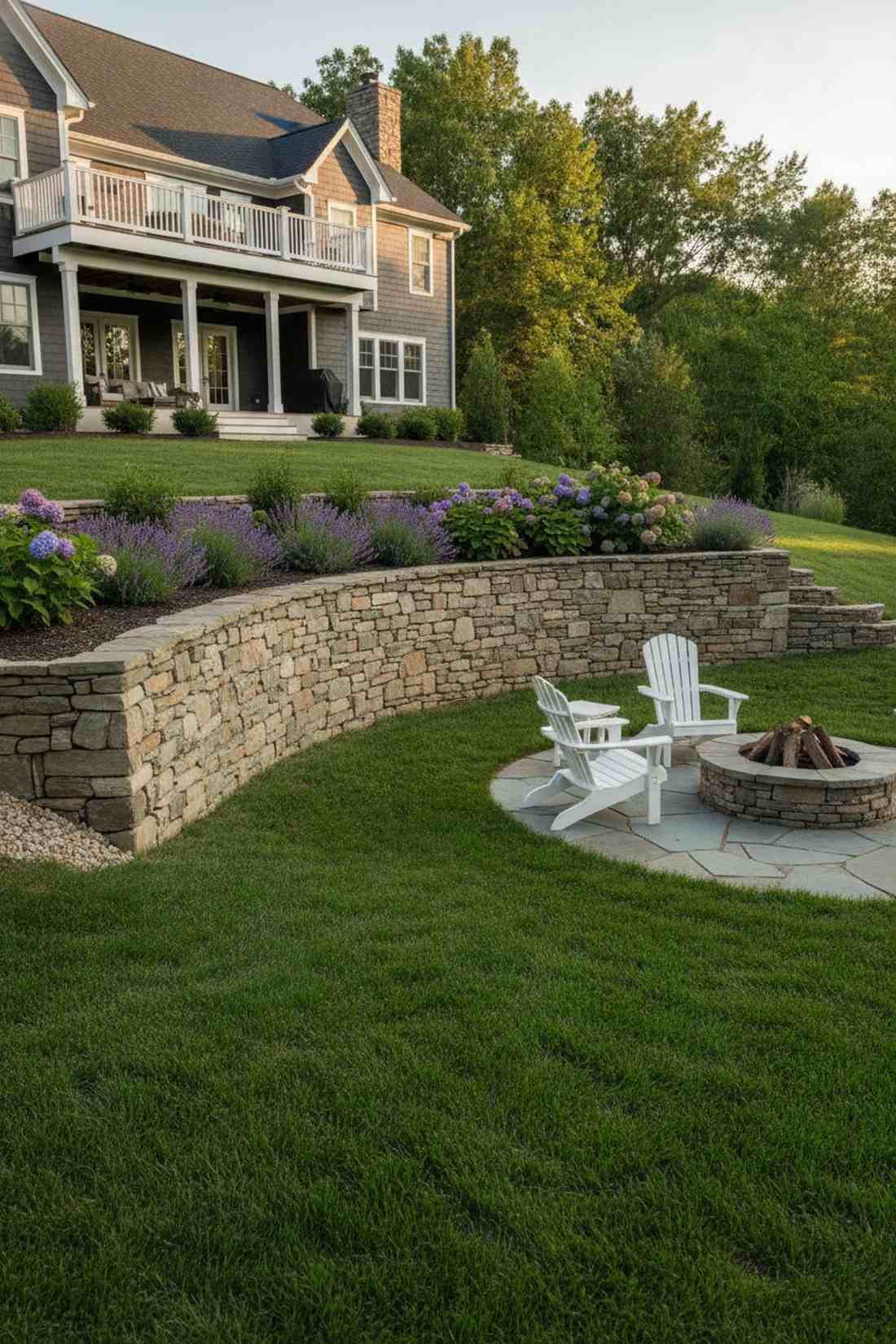 dry stack stone retaining walls