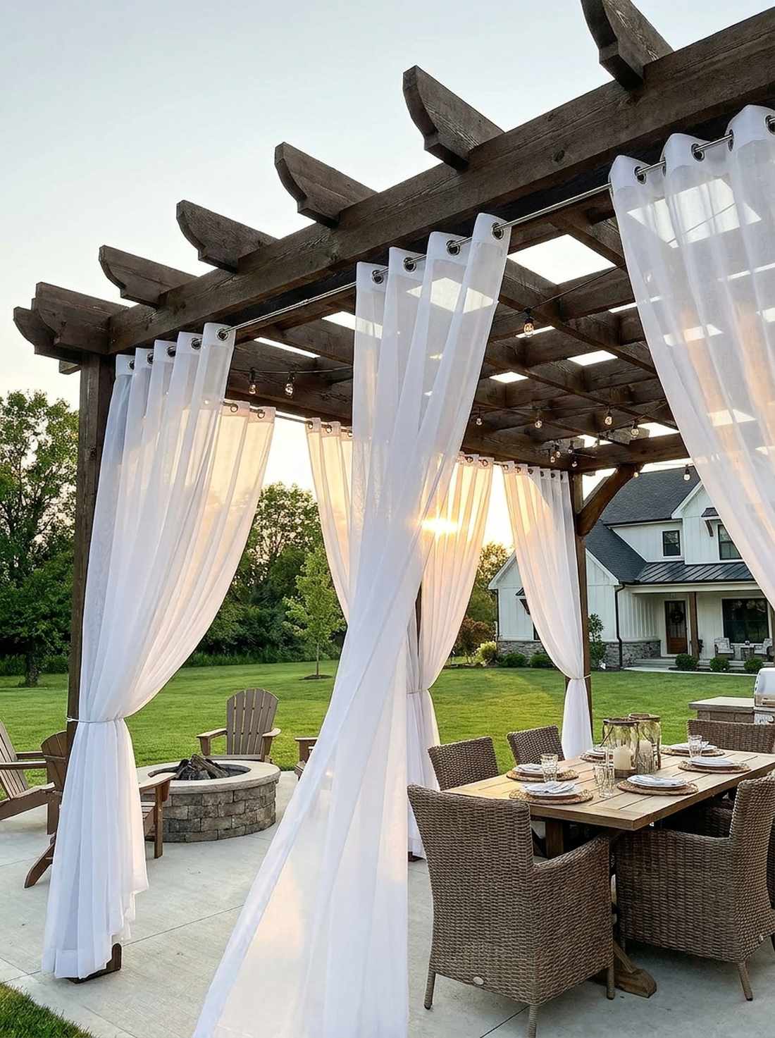 fabric curtain panels