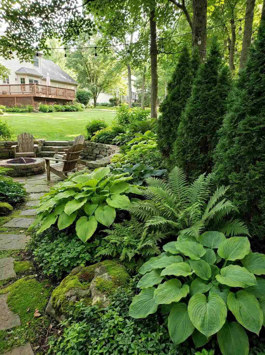 green on green layering