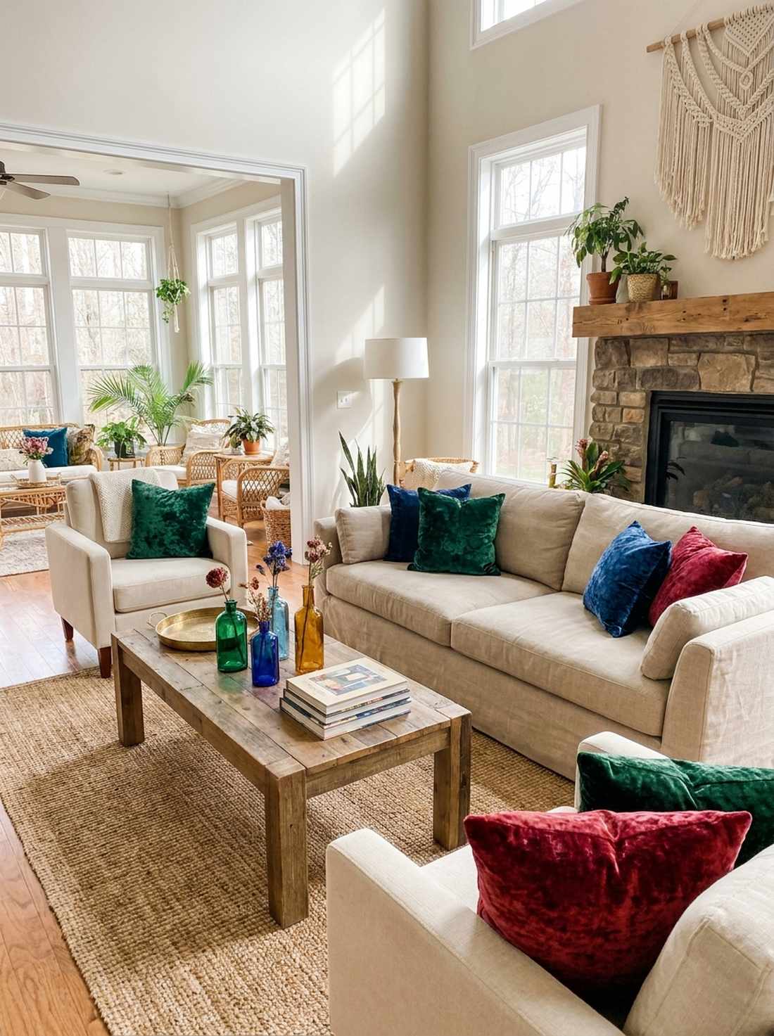 jewel tone accent pops