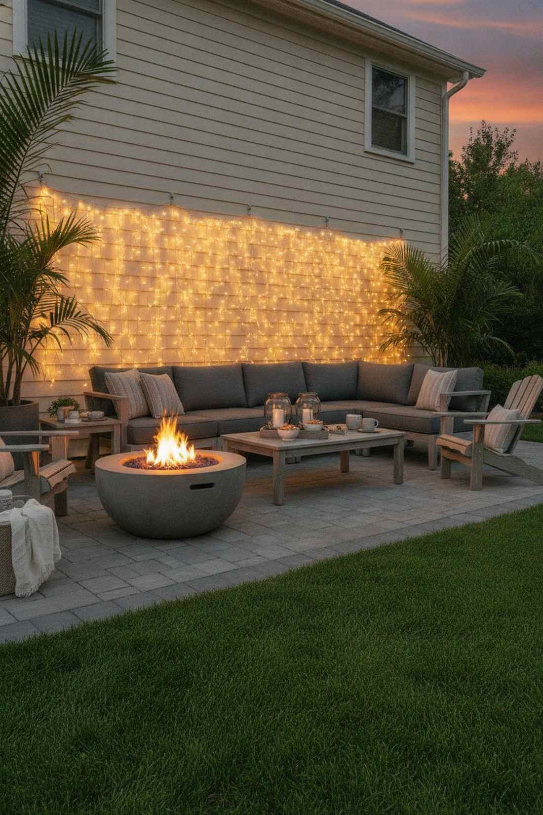 lounge seating backdrop