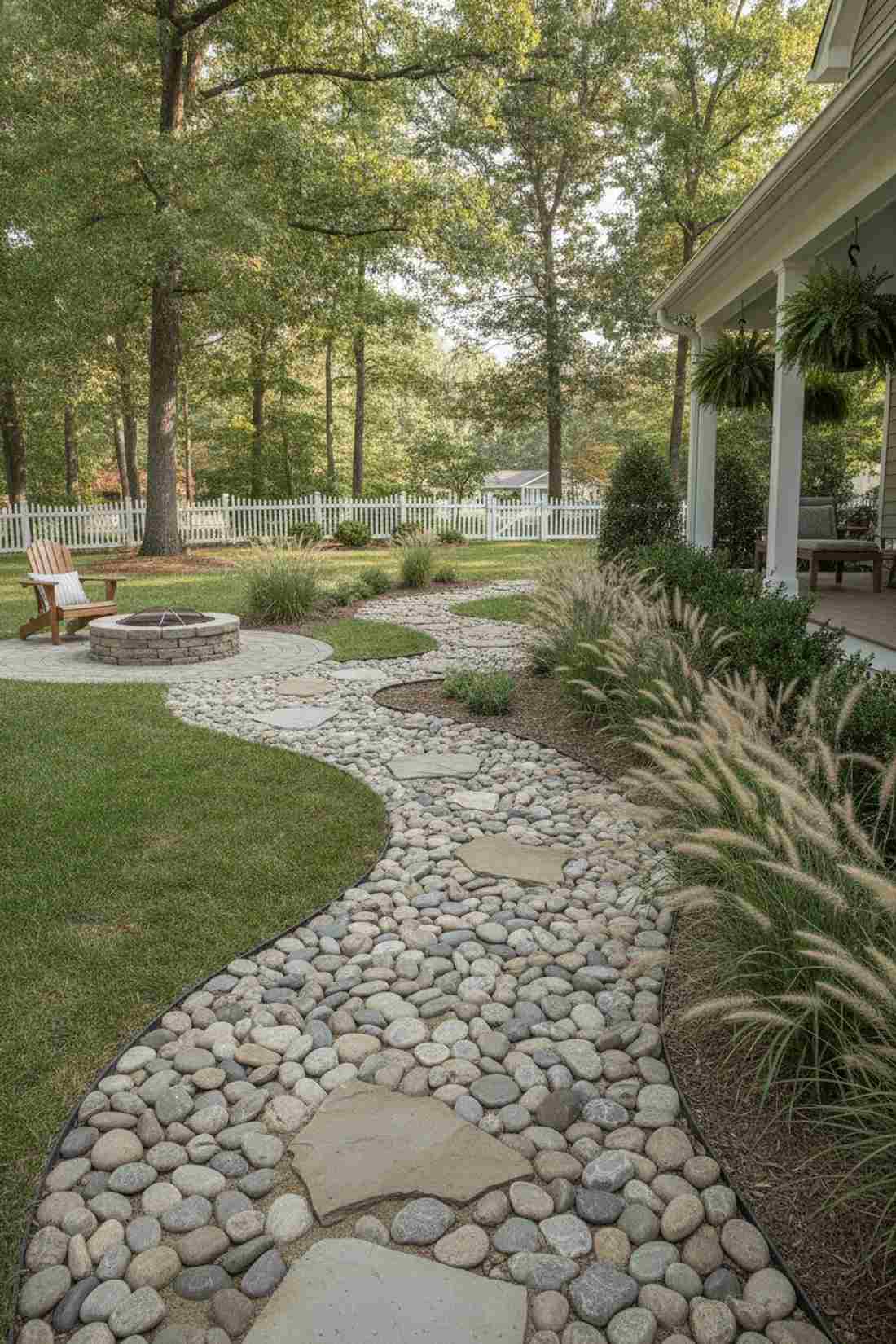 meandering creek stone